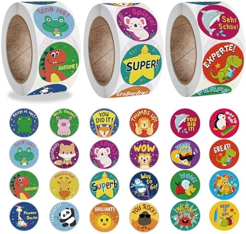 Autocollants Drôles "Récompense De Merde" - 500 Stickers Caca Animaux Pour Déco, Cadeau, école | Rouleau De Stickers Humoristiques