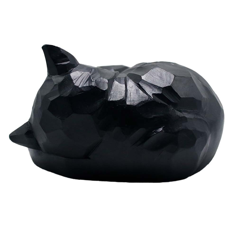 Urne funéraire commémorative pour chat Noir