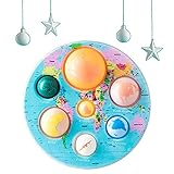 Lamvpker World Map Simple Bubble Fidget Toy Simple Big Dimple Portable Handheld Colorful Early...