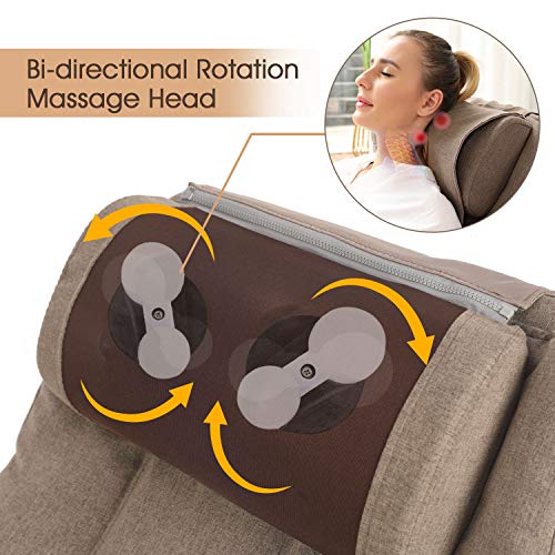 Oways Massage Chair, Rocking Massage Chair And Recliner, Shiatsu, Hips Vibration And Rolling Massage For Body Relaxation, Lounge Chair With Removable Cushion Cover Adjustable Footrest For Home #TOP2