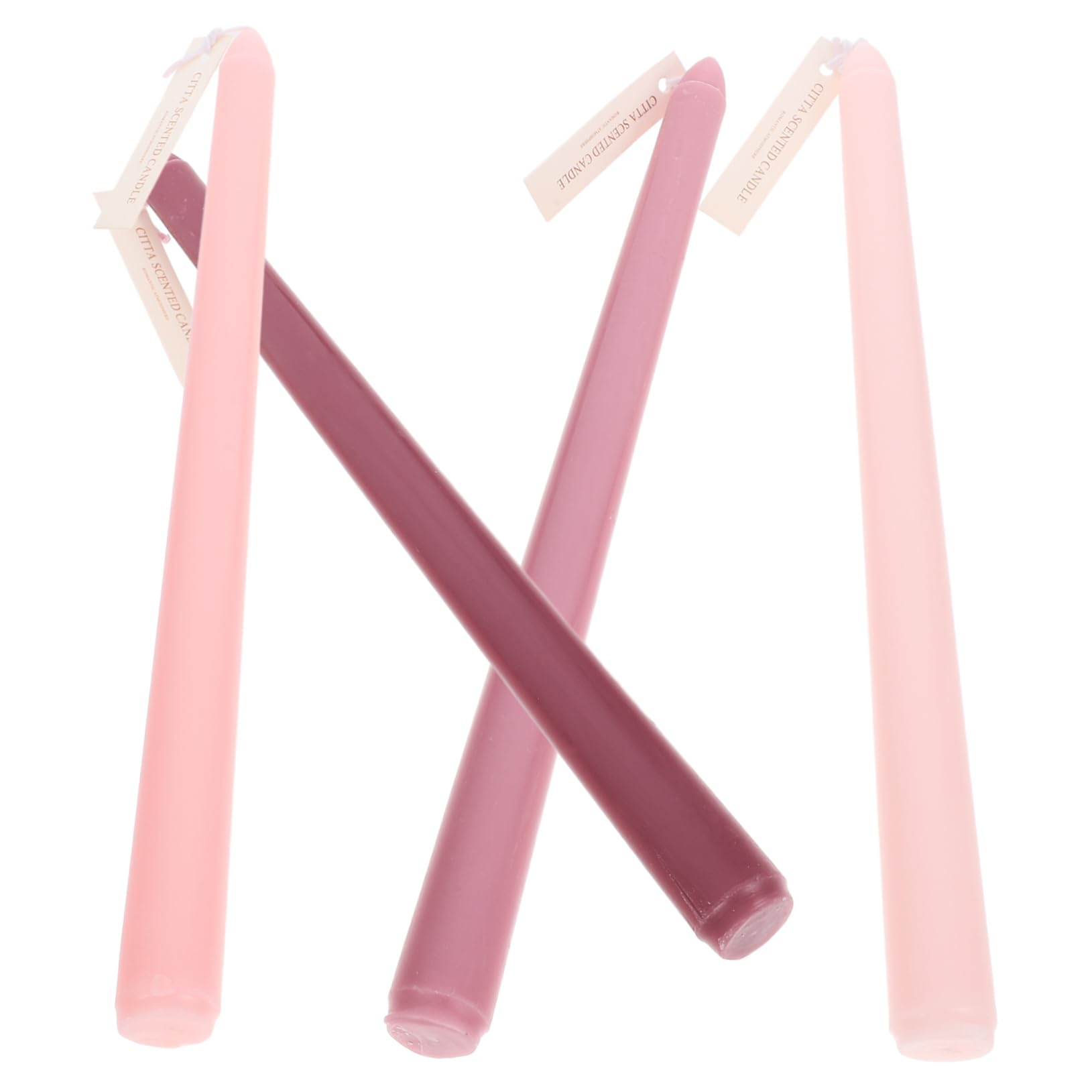 GRIRIW 4pcs Pole Decorative Scented Candle Gradient Color Aromatic Candles for Weddings Romantic Dinners and Special Occasions Fragrance