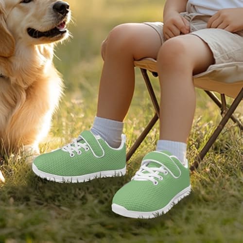 MARSVOVO Shoes for Kids Unisex Breathable Comfortable Classic Hook and Loop Non Slip Shoes Running Athletic Casual Sneakers 6