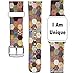 ENDIY Strap Compatible for Watch Series SE/7/6/5/4/3/2/1 41mm/38mm/40mm Designer Leather Fashionable Band Replacement for - Particular Pattern As The Mosiac