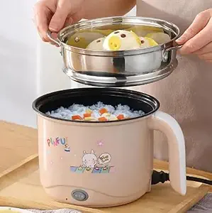 CREATION BAZAAR Non-Stick Multi-Function Electric Cooking Pot/Portable Non-Stick Cooker, Egg Boiler, Traveling Non-Stick Cooker, Non-Stick Cooker (1.5 L, Multicolor)