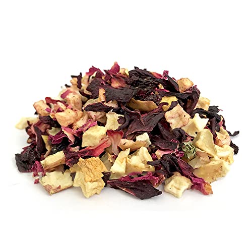 Glorious Inheriting seco hibiscus sabdariffa mezcla con pasas dulces, arándanos secos, manzana seca, mango seco, coco seco y pétalo de rosa seca con peso neto de 1,000 gramos Cover