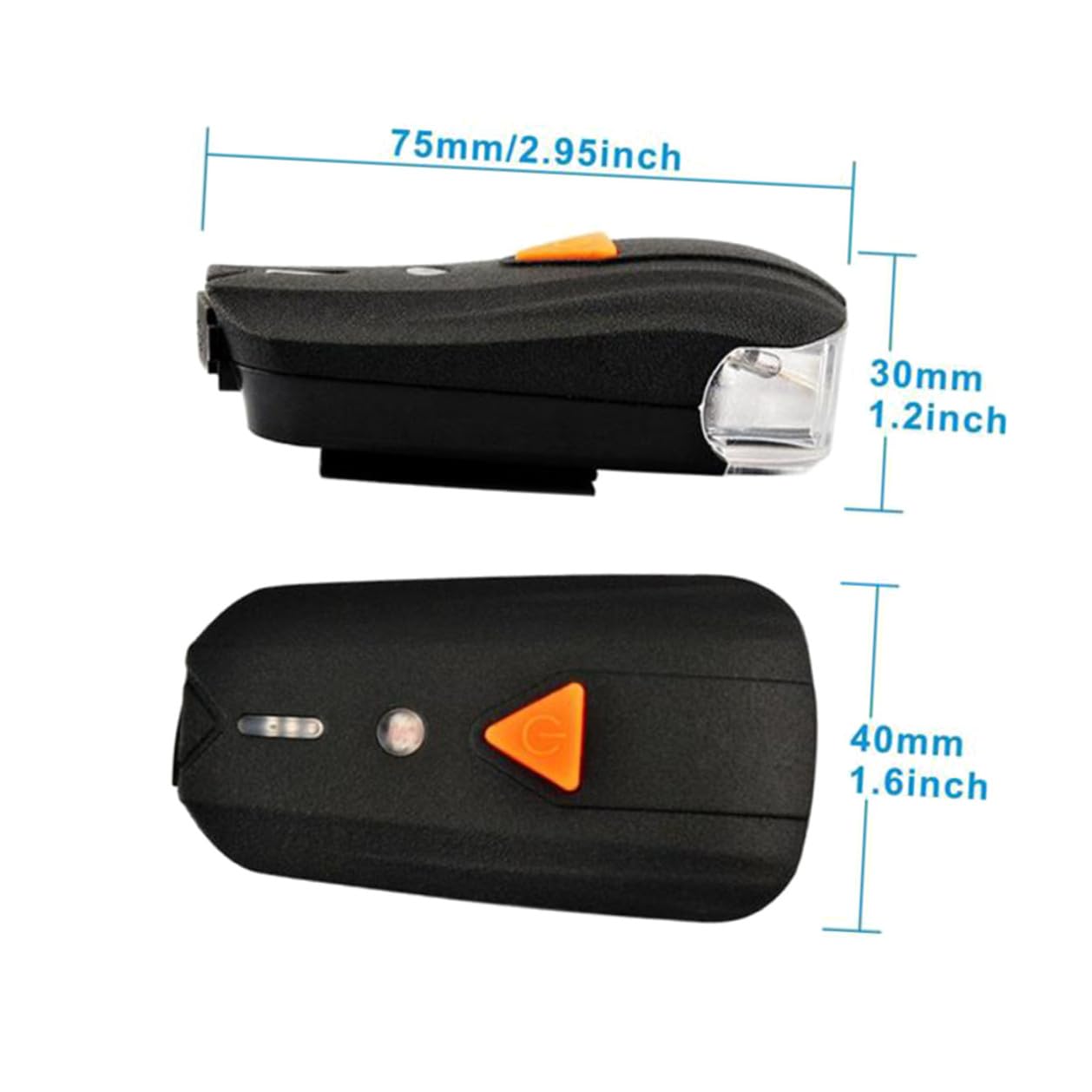 Totority Juego de Luces para Bicicleta Delantera y Trasera LED Recargable USB, Super Brillante 400lm, Plástico Resistente, Adecuado para Ciclismo Nocturno Diferentes Condiciones Climáticas