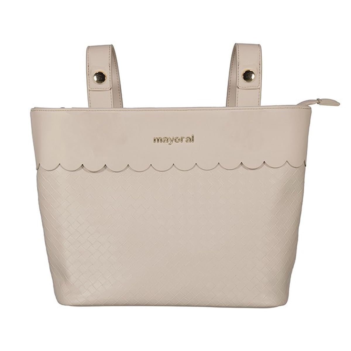 Mayoral - Bolso Panera Trenzado Pequeño de Bebé: Espacioso y Universal con Asas para Silla de Paseo 19.442
