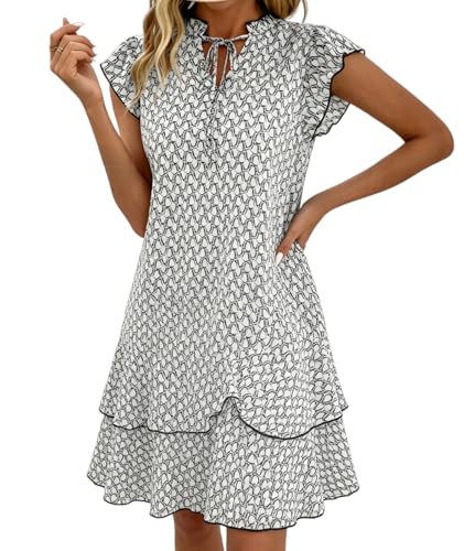 Robe courte trapèze fleurie pour vos journées d'été