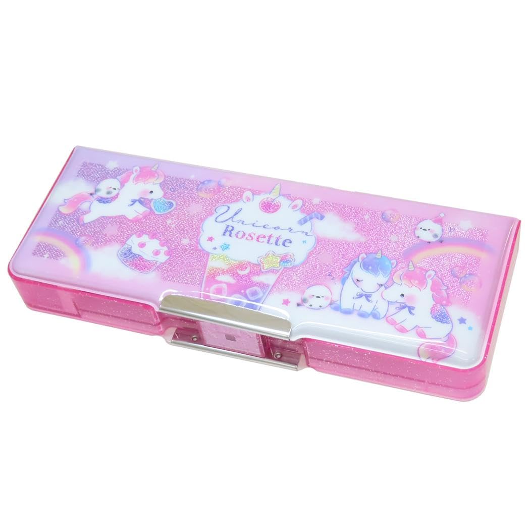 えりにゃんページ　入園入学セット　星座とユニコーン Amazon.co.jp: ユニコーンロゼット[筆箱]コンパクト両面開きペンケース