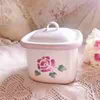 お値下げ♡イマンダイアナローズホーローライスキャニスター缶マニー薔薇アンティーク お値下げ イマン ダイアナローズホーローライスキャニスター缶