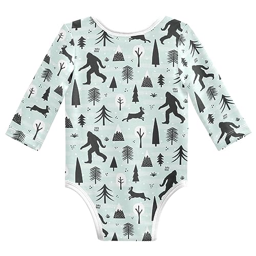Unisex Baby Boys Girls Cotton Long-sleeve Bodysuits 0-24 Months2