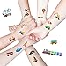 Produktbild Oblique Unique® 36 Bunte Fahrzeuge als temporäre Tattoos für Kinder Jungen Geburtstag I Bagger Auto Boot Schiff Rakete