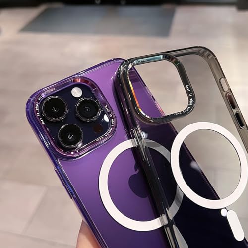 Coque acrylique magnétique iPhone 14 LVTFCO transparente et fluorescente