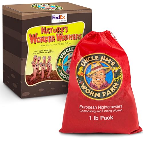 Uncle Jim's Worm Farm European Nightcrawlers Composting...