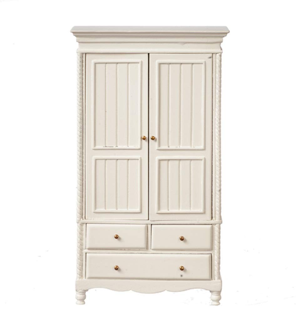 Buy Melody Jane Dollhouse Romantic White Wardrobe JBM Miniature Armoire