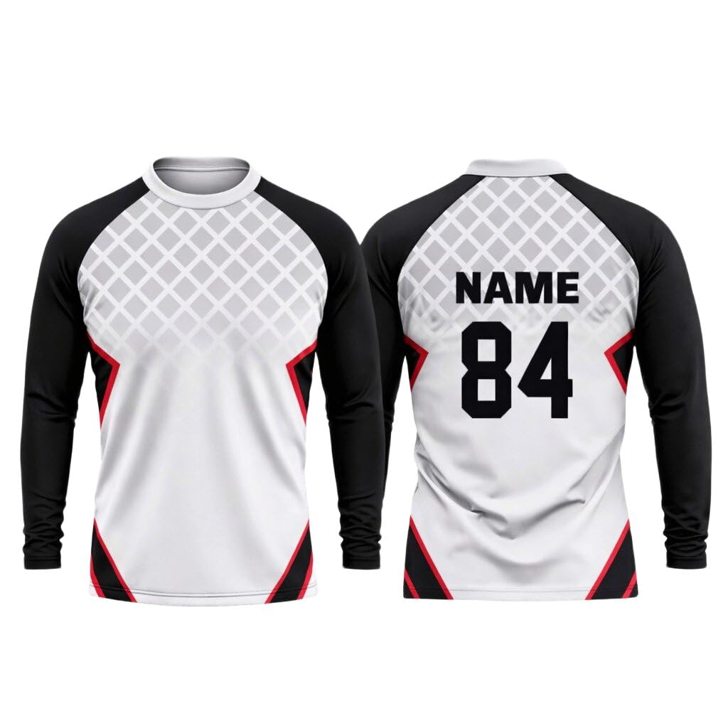 vendsy Customize Name and Number Full Sleeves Cricket Sports Jersey T-Shirt for Men & Boys | Polyester | Sizes S to XXL-picture-16