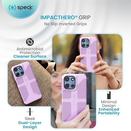 Coque Speck Motorola antichoc violet phlox et iris anti-rayures durable