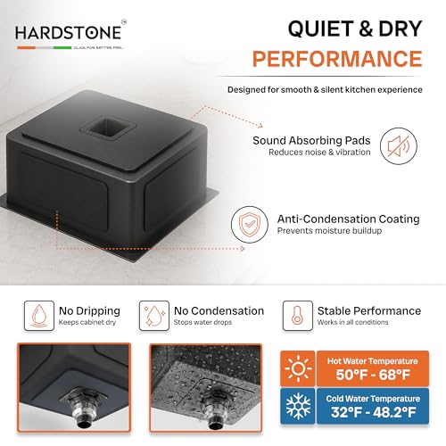 Image of HARDSTONE Premium Stainless Steel Single Bowl Kitchen Sink | Handmade Grade Matt Finish | Heavy Duty 1mm Thickness with Drainer Kit & Vegetable Basket | 21x18x9 Inch Silver Sink for Modern Homes