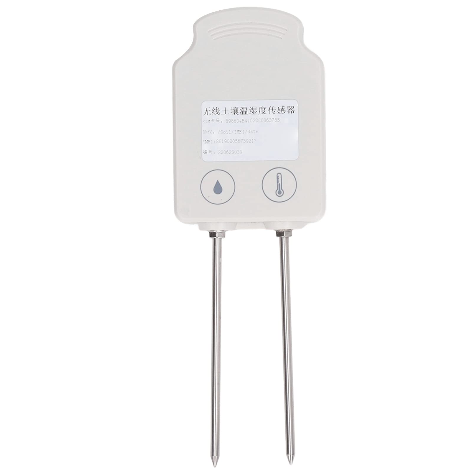 Sensor de humedad del suelo inalámbrico, detector de humedad de temperatura multifuncional -20-60 ℃ 0-40% RH 600 mAh batería de alta precisión para experimentos