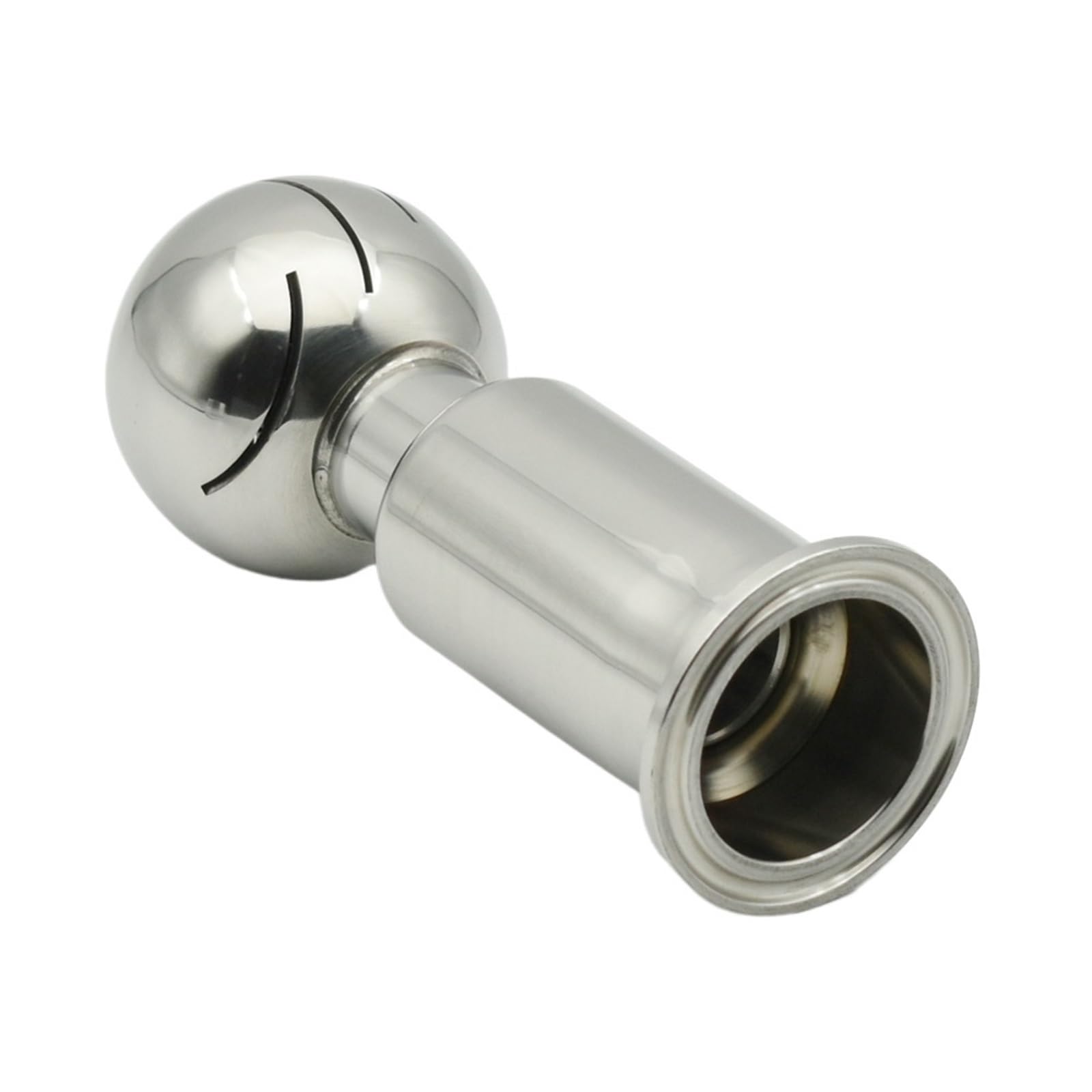 Giuplokid Women's 57Mm X Ferrule 77.5 Thread Sanitary Spray Ball， Rotary Spray Ball, 1-2.5 Inch, Ss304/316L, 3 Clamp, Cip Homebrew(,Ss304)