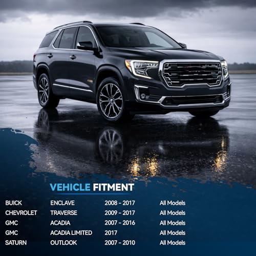 Image of Detroit Axle - 10pc Front End Suspension Kit for Buick Enclave | Chevy Traverse GMC Acadia Limited Saturn Outlook, 2 Lower Control Arms 2 Sway Bars 4 Outer & Inner Tie Rods 2 Boots & Bellows