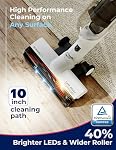 Roomie Tec SlimVac Pro Cordless Vacuum Cleaner for Home - 2200mAh Battery, High Suction Power, Lightweight, Detachable Handheld with HEPA Filter – Multi-Surface Cleaning for Carpets, Hard Floors, Cars