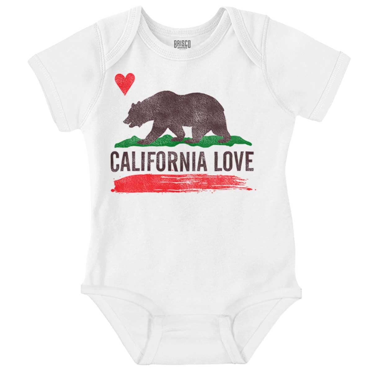 - California CA Flag Watercolor Sketch Baby Romper Boys or Girls