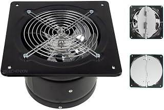 4 Inch Axial Basement Exhaust Fan 220V Low Noise Bathroom Smoke Fan Commercial Grade Portable Kitchen Ventilation Fan Easy to Install and Store for Factory, Office