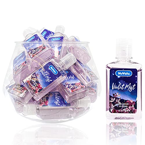 NuValu Violet Mist Scented Anti-bacterial Hand Sanitizer (1fl. oz. bottles), 48 PACK