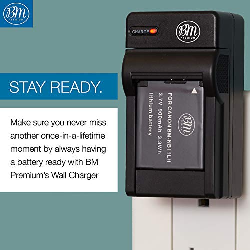 Image of BM Premium 2 Pack of NB-11L NB-11LH Batteries and Charger Kit for Canon PowerShot Elph 110 Elph 130 Elph 135 IS Elph 140 IS Elph 150 IS Elph 160 Elph 170 IS Elph 180 Elph 190 IS Elph 320 HS Elph 340 HS Elph 350 HS Elph 360 HS A2300 IS A2400 IS A2600 IS A3400 IS A4000 IS SX400 IS SX410 IS SX420 IS Digital Camera