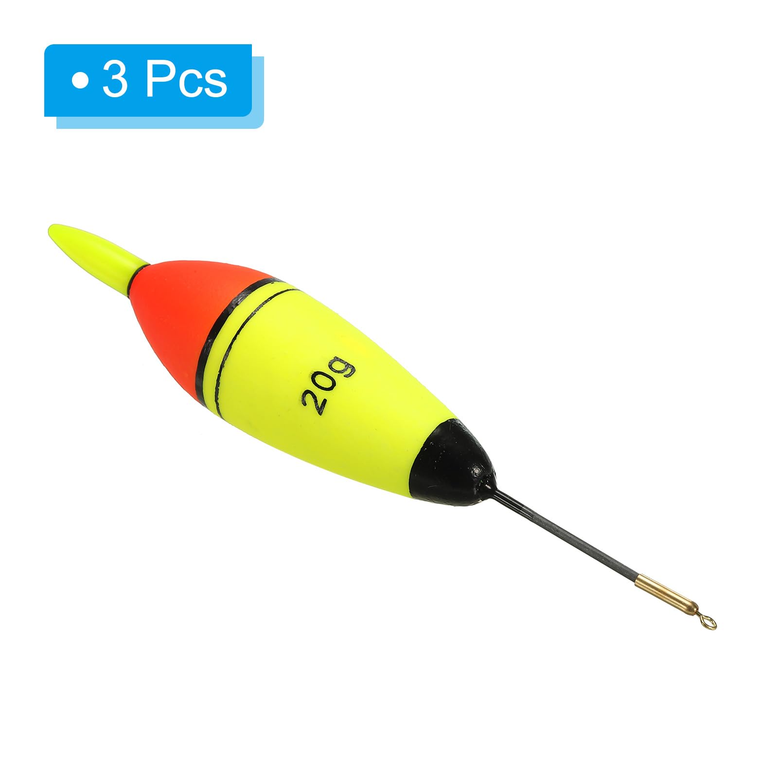 PATIKIL 0.5oz Lighted Fishing Slip Bobbers, 5 Pack EVA Light Up in Green Fishing Float for Night Fishing, Multicolor - Image 3