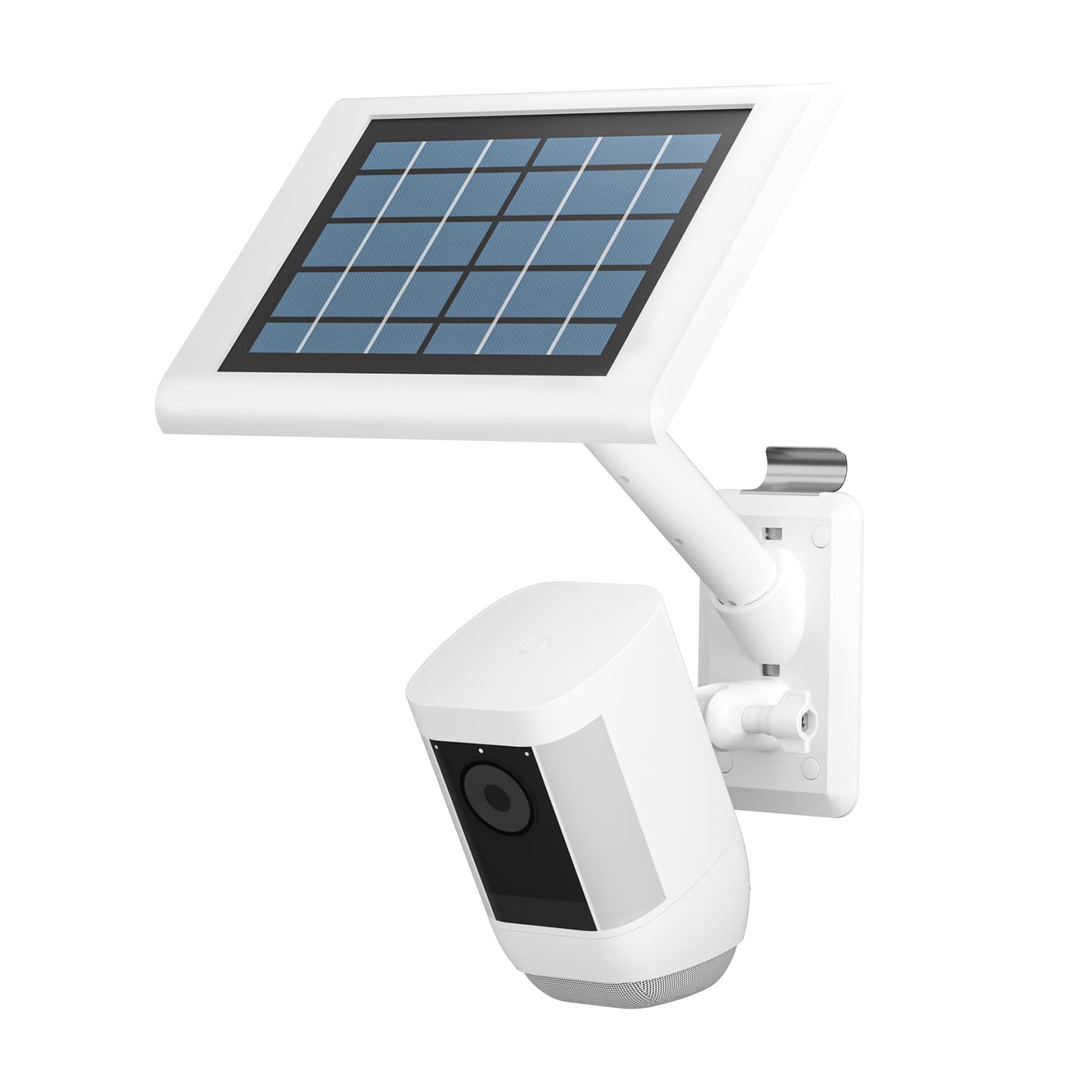 HOLACA 2-in-1 Vinyl Siding Clips for Ring Solar Panel, Spotlight Cam Pro/Plus and Stick Up Cam Battery/Wired Hanger Hooks Siding Mount for Ring Super Solar Panel (White)