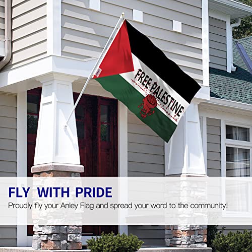 Anley Fly Breeze 3x5 pés grátis Palestine Flag - cores vivas e Fade Proof - Canvas Header e Double S