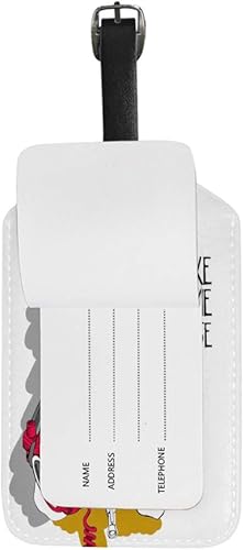 Miniatura 4 de Guitong Travel Luggage Tag Baggage Tag Backpack Label Suitcase Travel Identifier Smart Leather Basset Hound Dog travel business girls boys family