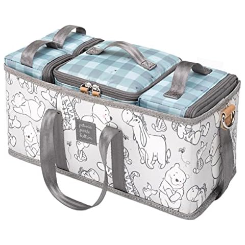 Petunia Pickle Bottom Inter-Mix Deluxe Kit | Baby Diaper Caddy Organizer | Keep Everything Organized in Diaper Bag, Stroller, or Nursery - Disney's Playful Pooh Cover