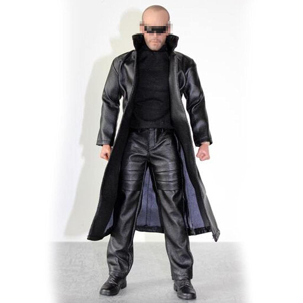 ワケあり 1/6フィギュア用衣装 男性用 黒のロングコートセット FT158 ワケあり 1/6フィギュア用衣装 男性用 黒のロングコートセット FT158