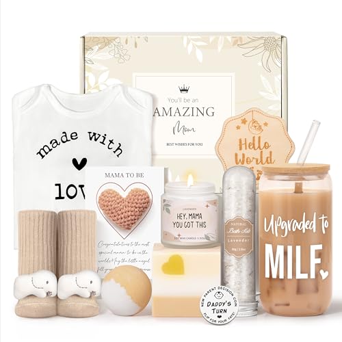 New Mom Gifts for Women, Pregnancy Gifts for New Parents Expecting Mom, Care Package After Baby, Gender Reveal Gifts, Baby Shower Gifts for Mom to Be,...