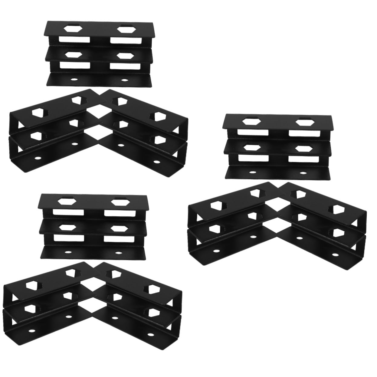 NUOBESTY 3 Juegos Soporte De Doble Capa Debajo del Escritorio Soporte para Computadora Debajo del Escritorio Soportes para Portátiles Titular De La Computadora Portátil Black Planchar