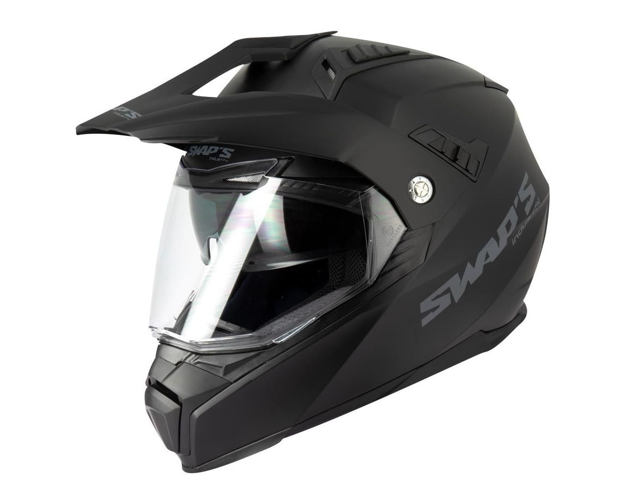 Caschi Enduro Crux S789 Nero Opaco XXL
