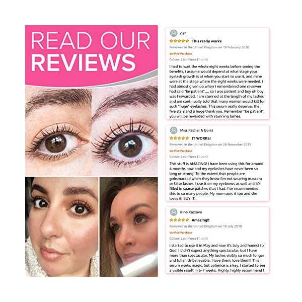 AMAZING-Lash-Force-Eyelash-Growth-Serum-BEST-SELLER-8ml-NYK1-Eye-Lash-Serum-For-Eyelash-Growth-Eyelash-Serum-To-Grow-Lashes-Thicker-Natural-Longer-Eyelashes-Enhancer-Rapid-Lash-Growth-Serum INCREDIBLE Lash Force Eyelash Serum To Grow Lashes (7ml) NYK1 Lash Serum For Eyelash Growth Serum - Eyebrow Growth Serum And Lash Growth Serum For Thicker, Longer And Natural Looking Rapid Lash Growth
