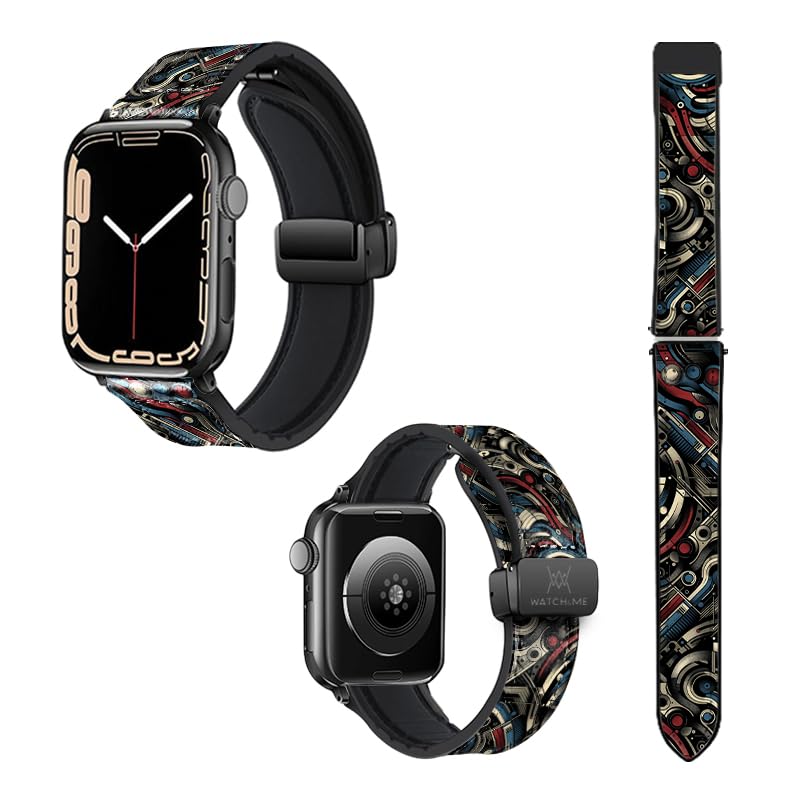 Bracelet Apple Watch silicone cuir résistant transpiration America