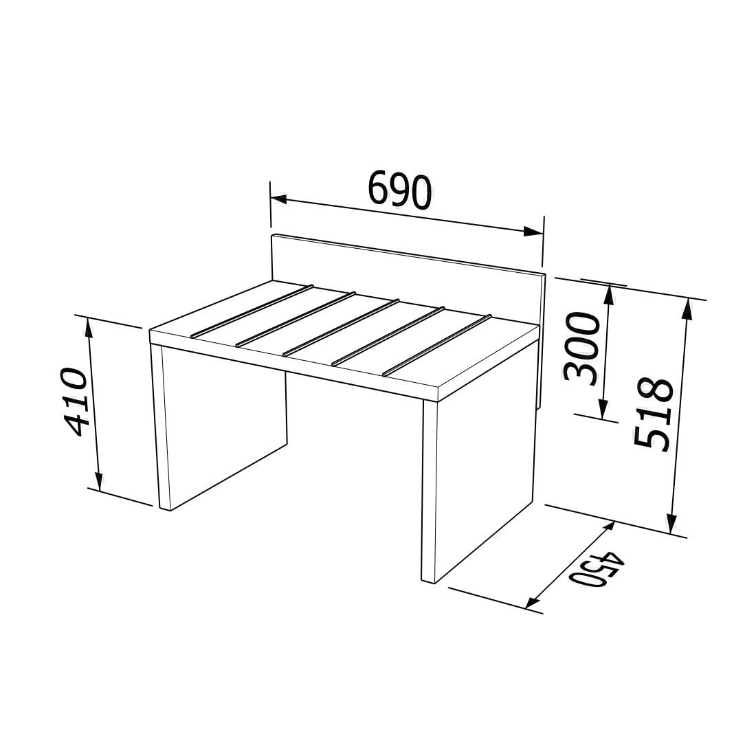 Portavaligie autoportante di Design - Stabilità e Stile per Le tue valigie - Basalto