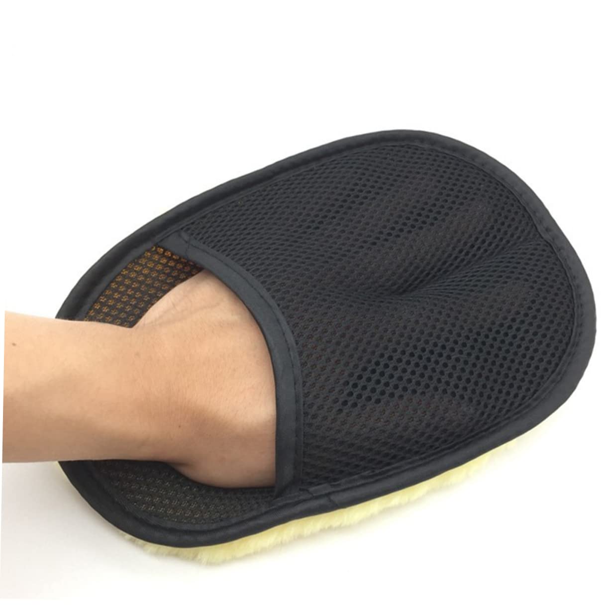 Alipis Guantes De Lavado De Coche De Lana para Detallado De Automóviles Y Absorbentes para Limpieza Interior Y Exterior del Vehículo 6 Piezas*3