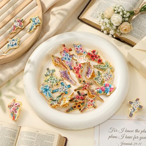 Image of Landical 30 /60 Pcs Cute Enamel Pins Bulk Plant Flower Animal Halloween Gothic Fall Pumpkin Cartoon Lapel Pin Brooches Jewelry Gift for Backpack Clothes Hats Accessories