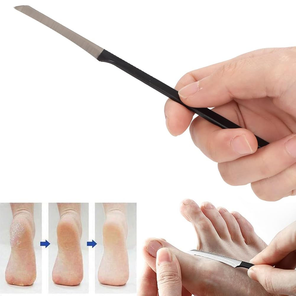 Cuchillo de Pedicura, Removedor de Callos Para Pies, Lima de Pie de Maíz de Piel, Cuchillo de Pedicura, Lima de Pie Raspador de Callos, Raspador Removedor de Callos de La Piel, Raspador de Pedicura