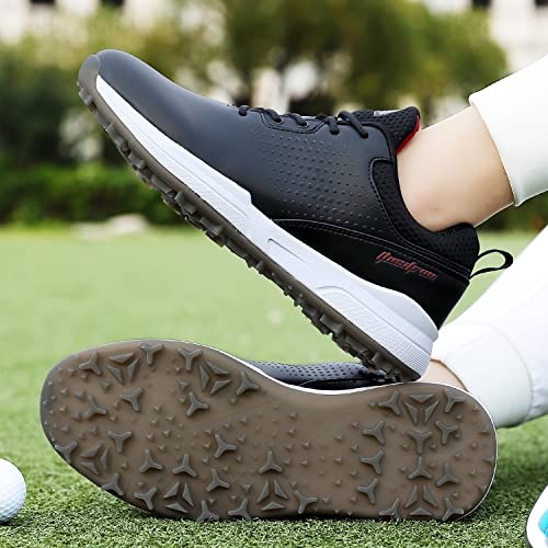 Image of Professional Men Golf Shoes Comfortable Spikeless Outdoor Golf Walking Sport Sneakers for Men