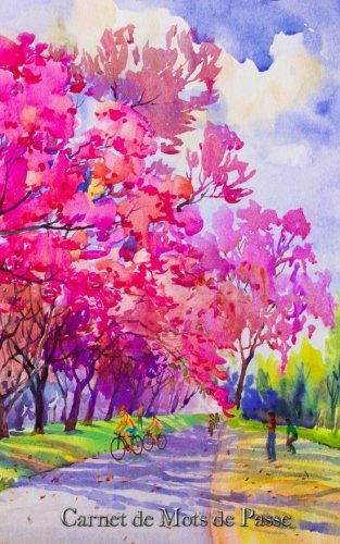 Télécharger Carnet de Mots de Passe: A5 - 98 Pages - 136 - Watercolor - Paysage Fleuri PDF