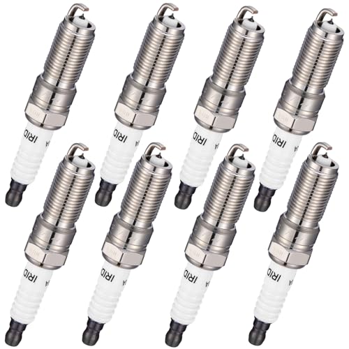 Image of BDFHYK 5019 Iridium Spark Plugs Compatible with Cadillac Escalade Escalade ESV,Compatible with Sierra Yukon Canyon Silverado 1500 2500HD 3500HD Tahoe Camaro Suburban 2.0L 3.5L 5.3L 6.0L Set of 8