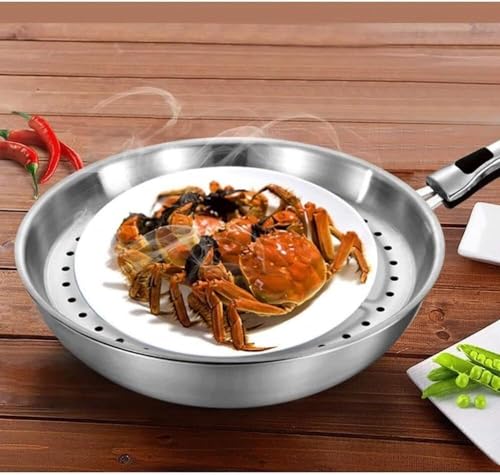 Wok de acero inoxidable 32 cm resistente a alta temperatura miniatura 2