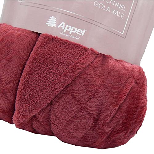 Roupão Adulto Microfibra Flannel Donna - Appel - Bordô